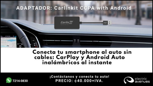 Adaptador inalámbrico CarPlay Android Auto: Carlinkit CCPA a ₵40.000 + IVA
