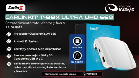 Box o Dongle CarPlay Inalámbrico Carlinkit CPC200 T-box Ultra UHD 660